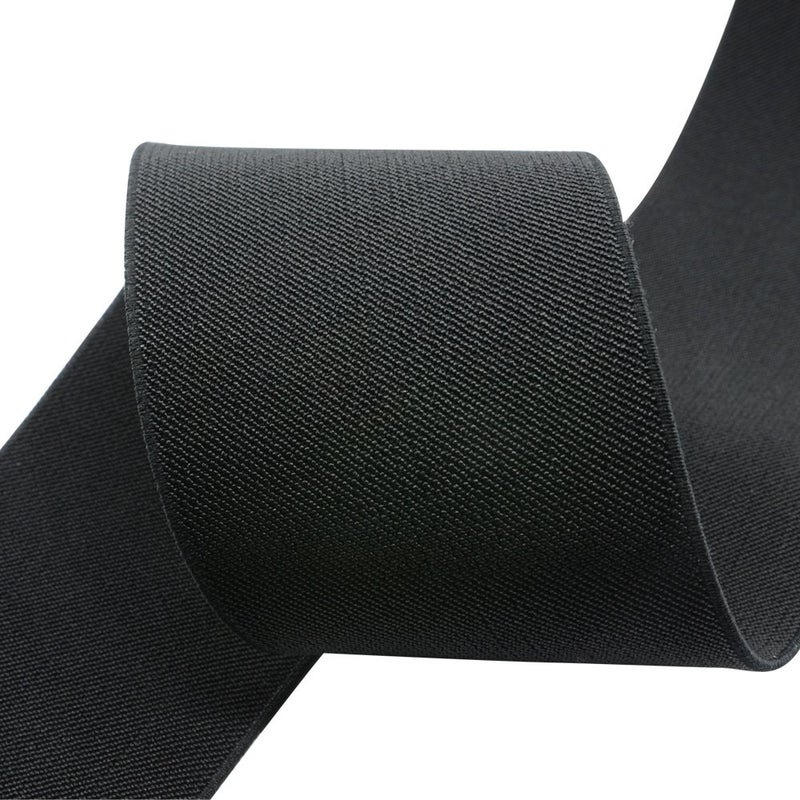 iCraft Strapcrafts 3-Inch Wide by 2-Yard Colored Woven Elastic Band,Black 13110 - Image 3